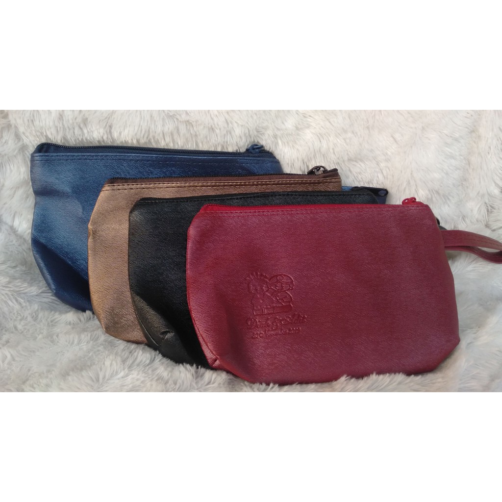 Souvenir Pernikahan Pouch Prada Metalik uk. 24x15 cm Dompet Kosmetik Pouch Metalik Pouch polos