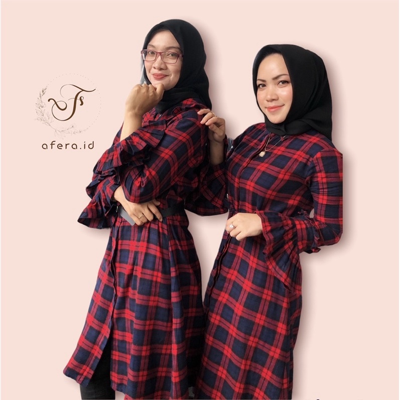 TUNIK | FLANEL KOTAK KOTAK