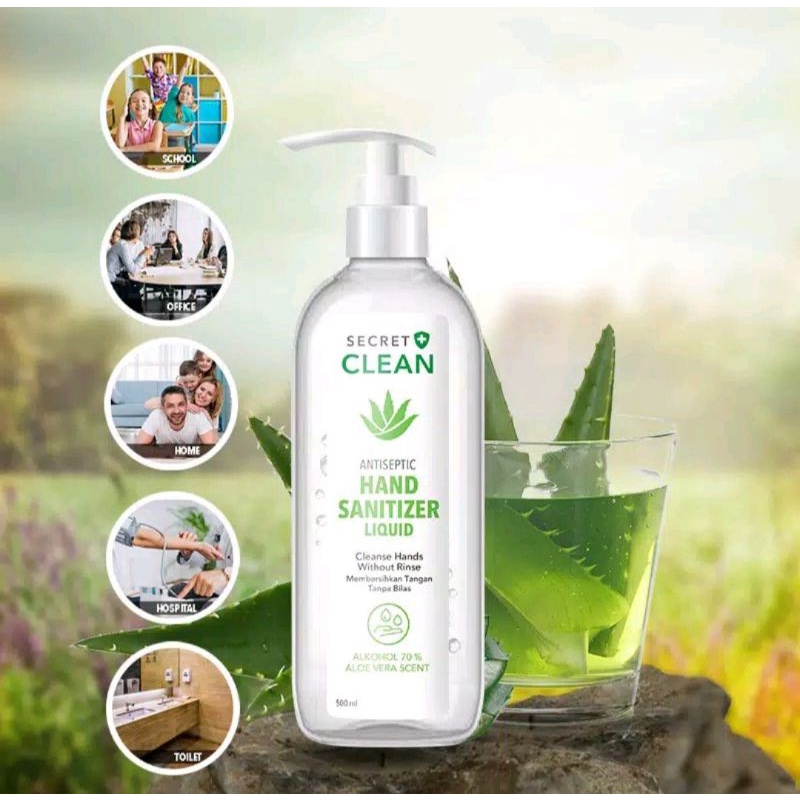 Secret Clean Hand Sanitizer Liquid 500ml