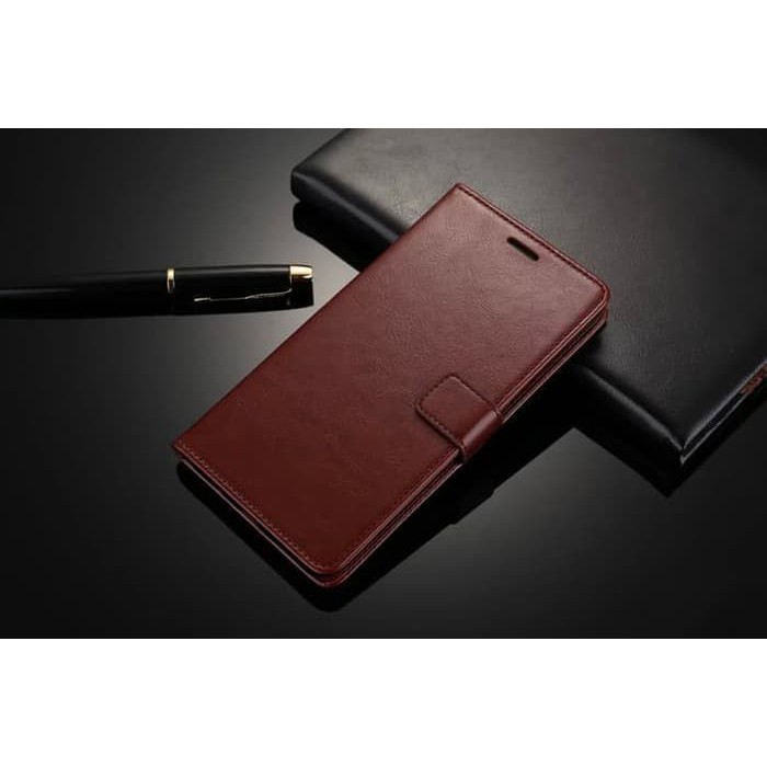 flip Wallet Leather Case Samsung J8 2018