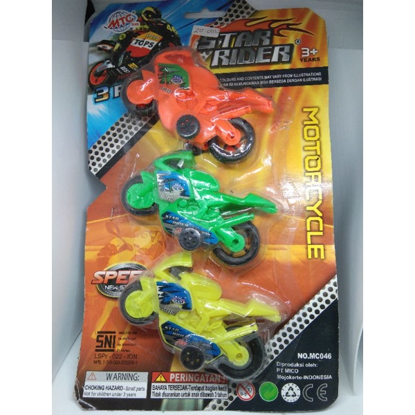 Mainan Anak Anak Motor motor GP 3PCS