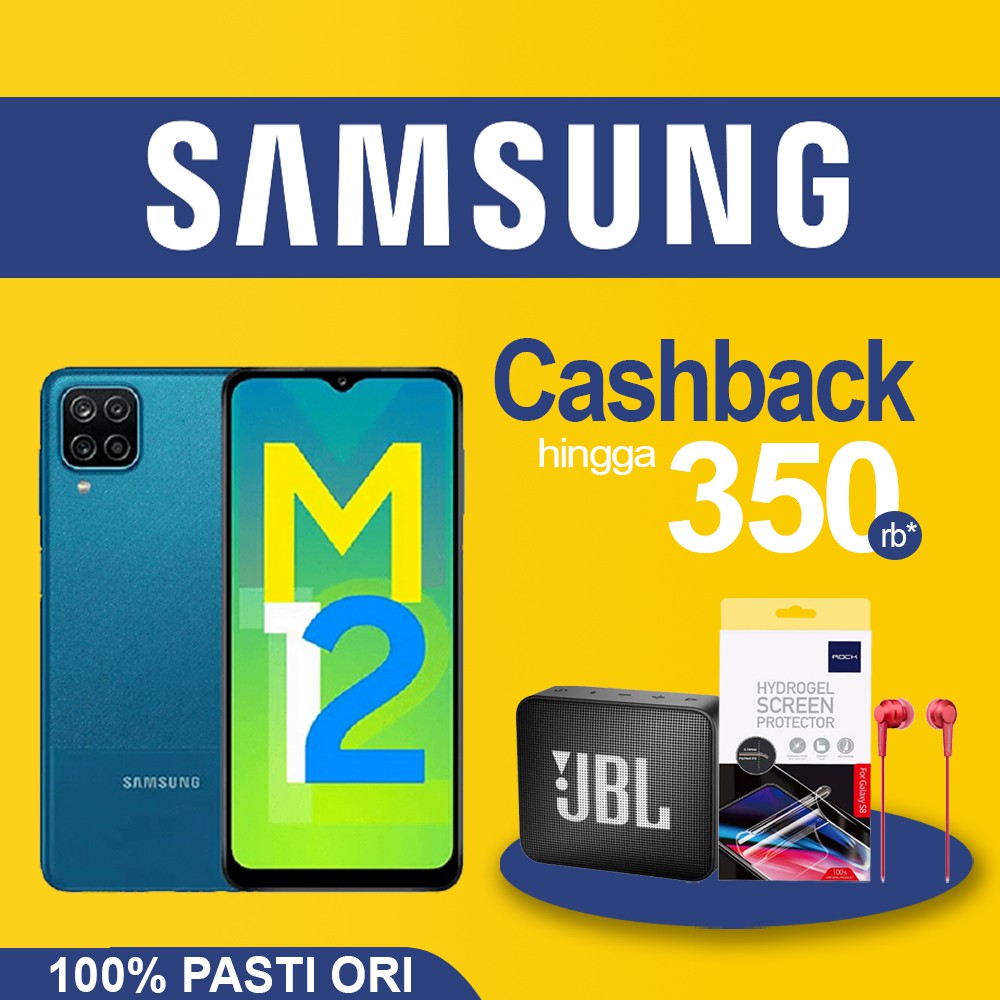 Samsung Galaxy M12 3/32GB Samsung M12 4GB 64GB Garansi Resmi 32GB 64GB
