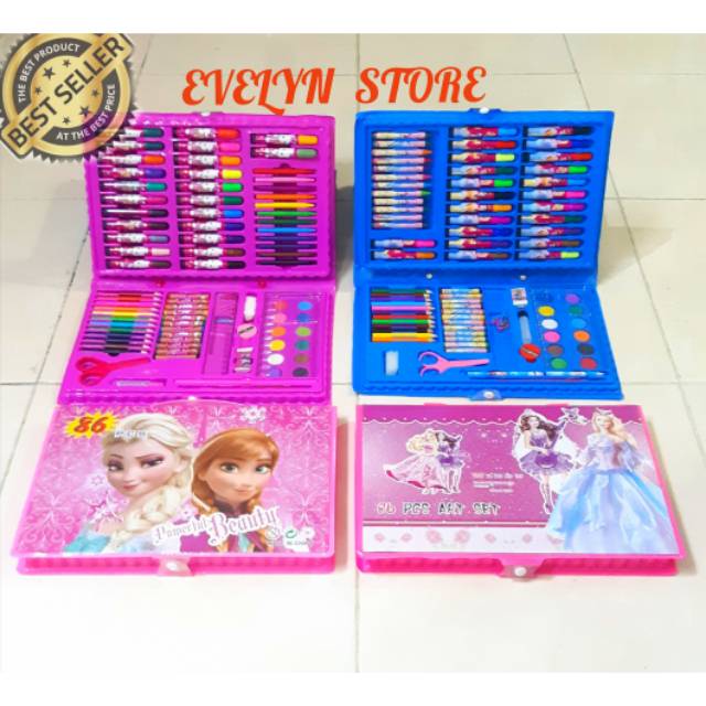 

Crayon Set Koper isi 86 pcs Untuk Mewarnai / Kado Anak Lengkap