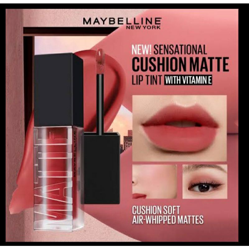 MAYBELLINE CUSHION MATTE LIP TINT FREE EYE REMOVER