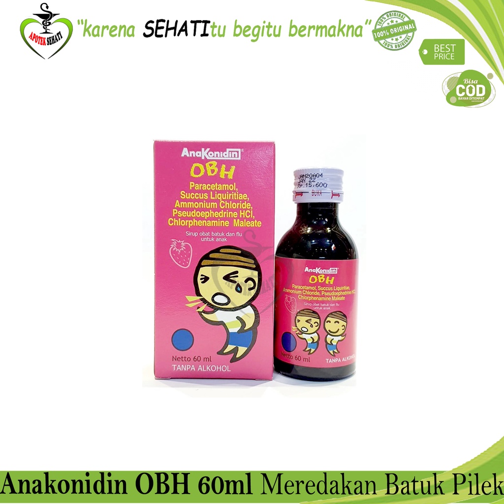 Sirup Obat Batuk Dan Flu Anakonidin OBH 60 Ml