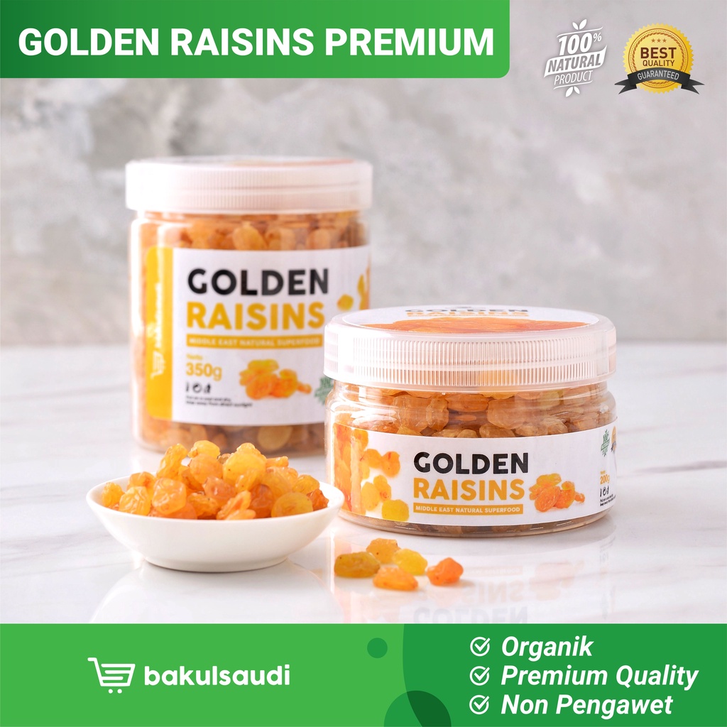 Kismis Golden Raisins Premium Organik Original 100% Raisin Simin Organic