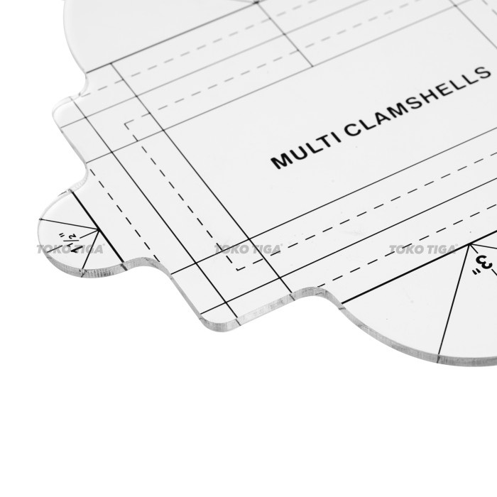 

Hemat Penggaris Patchwork Quilting Clamshells / Scallop / Circle (Hg00623) Gilaa!!!