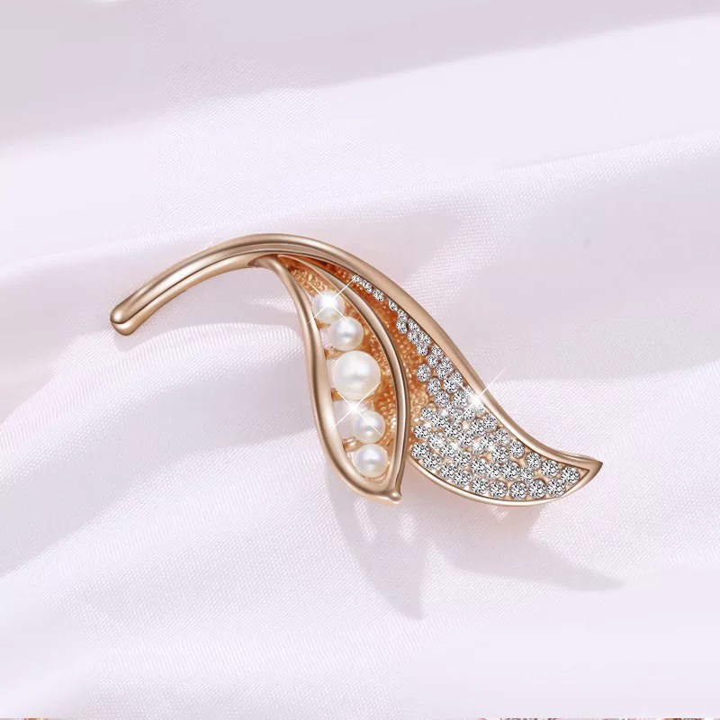 High-end Retro Mutiara Zirkon Bros Opal Swan Kupu-kupu Merak Bunga Berlian Imitasi Bros Aksesoris indah-24#