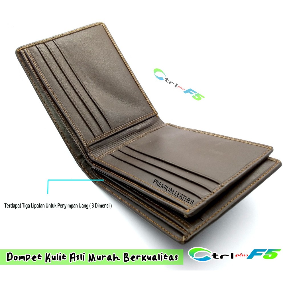 Dompet Kulit Pria Asli Premium 3 Dimensi Panjang David 