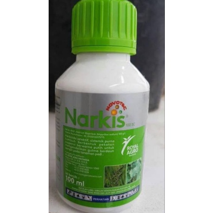Herbisida Selektif pada Tanaman Padi NARKIS 100 SC 100 ML dari PT. Royal Agro Indonesia