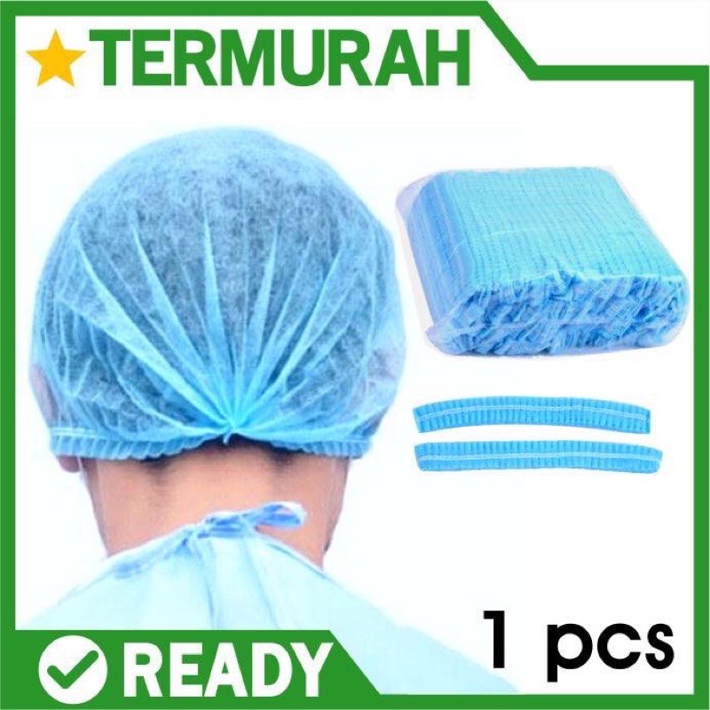 1PCS PENUTUP RAMBUT KEPALA ANTI DEBU DISPOSABLE ANTI DUST COVER HAIR DISPOSABLE NET NURSECAP