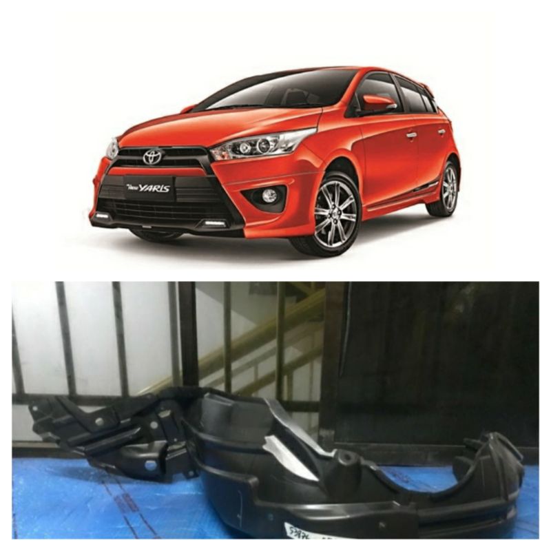 liner fender karpet lumpur yaris lele 2014 vios gen 3 up