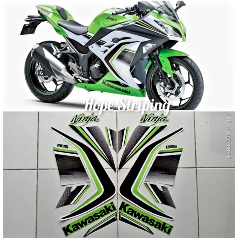 Striping Ninja 250 Fi Special Edition Hijau Putih