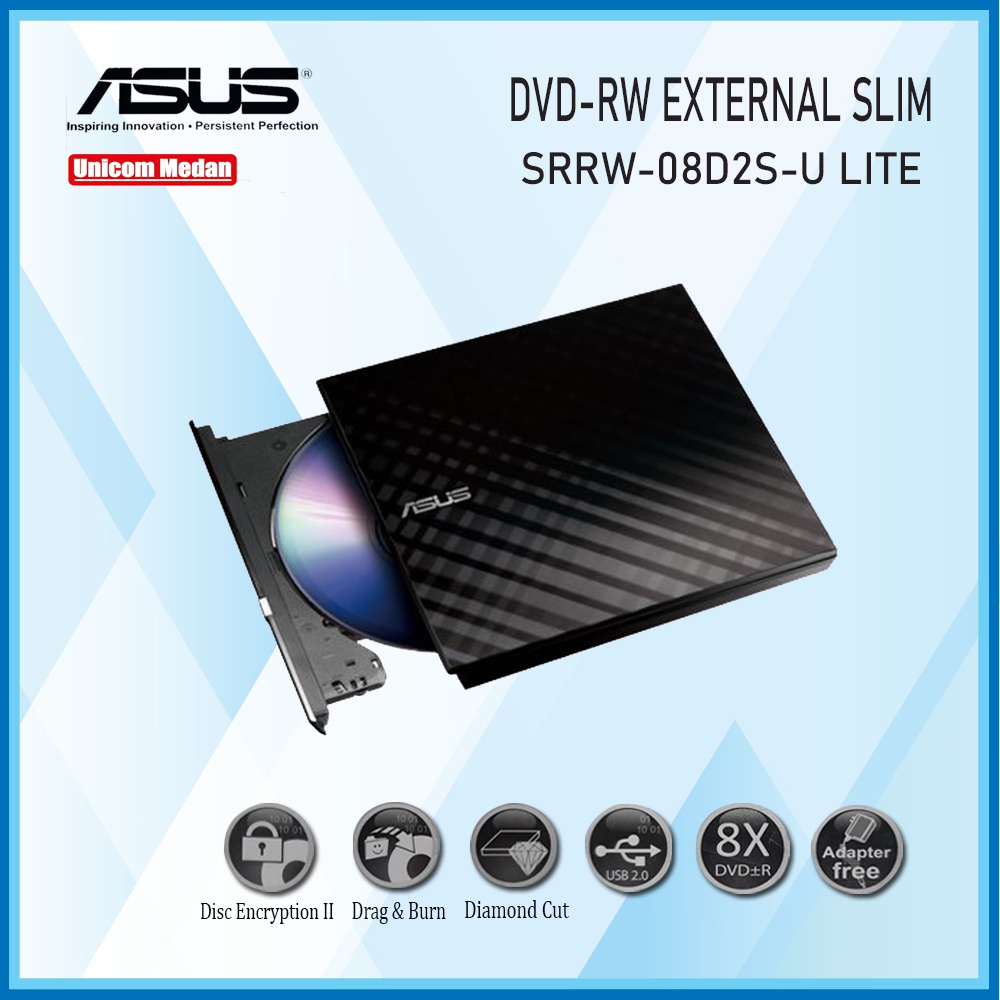 DVD RW EXTERNAL ASUS SDRW-08D2S-U LITE