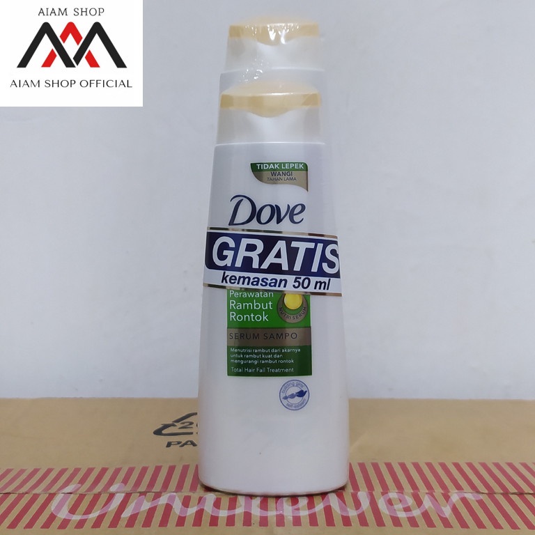 (BELI 1 GRATIS 1) Dove Shampo Perawatan Rambut Rontok - 135+50ml dan 135ml