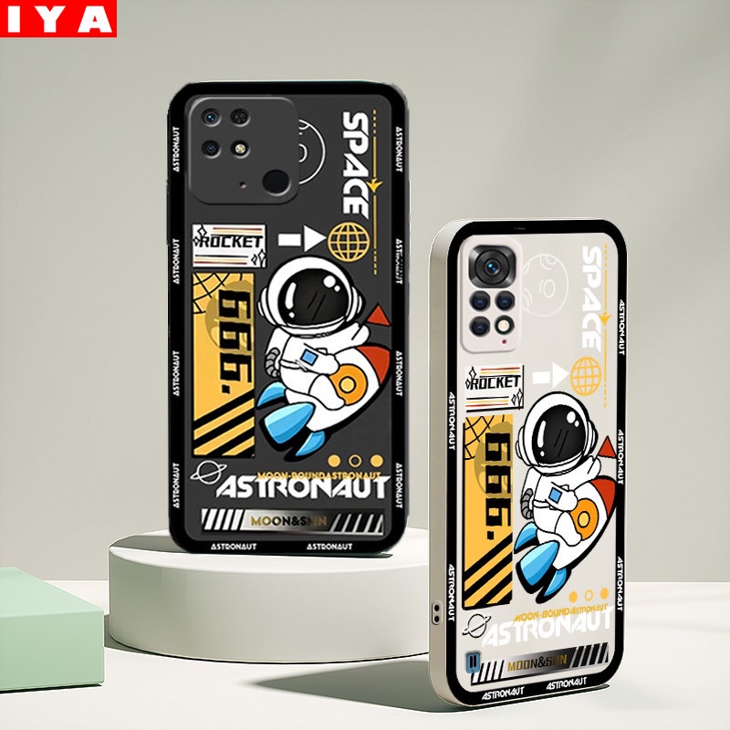 Soft Case TPU Desain Roket Luar Angkasa Untuk Redmi 10C 10A Redmi Note 11 Pro Note 11S Note 10 5G 10S 9C 9T 9A Note 9 Note 8 Note 7 Poco M3 Pro X3 Pro X3 NFC