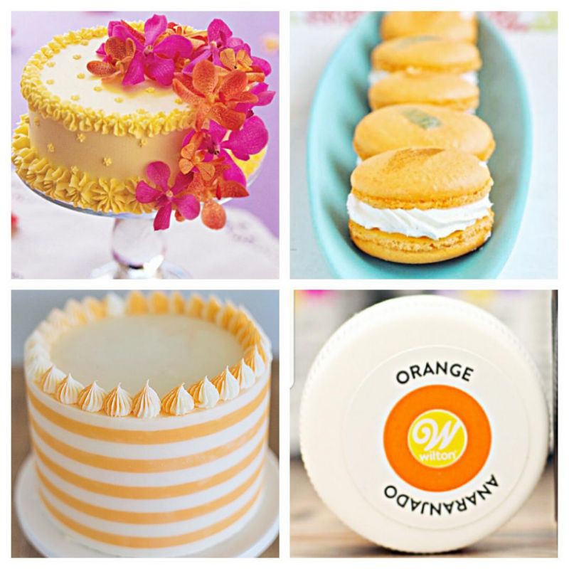 

Pewarna makanan wilton warna orange 14 g food color icing wilton butter cream fondant