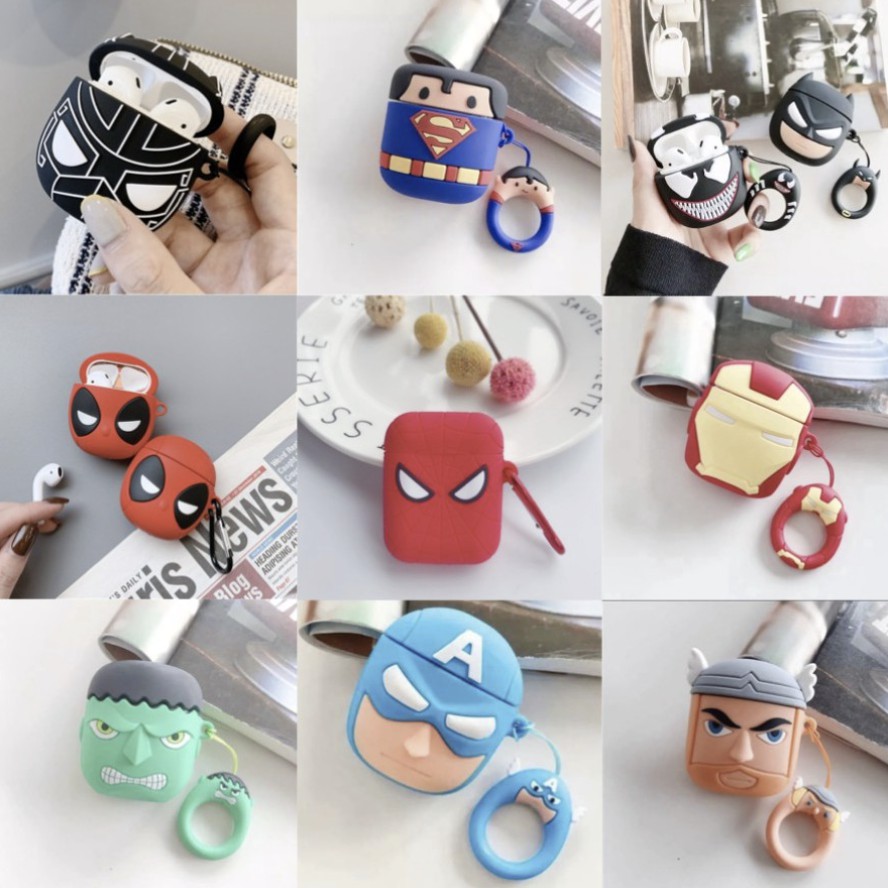 Case Airpods 2 3D Minnie Stitch Toothless Gen 1 Inpods 12 Lucu Boba WBB Unicorn i12 Mario Dog Polos