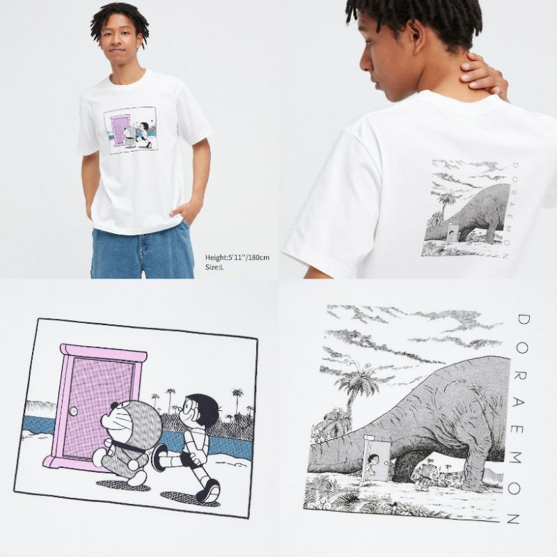 kaos doraemon x uniqlo original