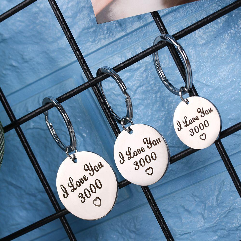 Solighter I Love You 3000gantungan Kunci Pecinta Masa Kini Istri Suami Hadiah Logam Keyfob