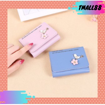 ♥ TMALL88♥ DOMPET LIPAT MINI WANITA / HIAS FLOWER &amp; BIRD BEAUTIFUL A30