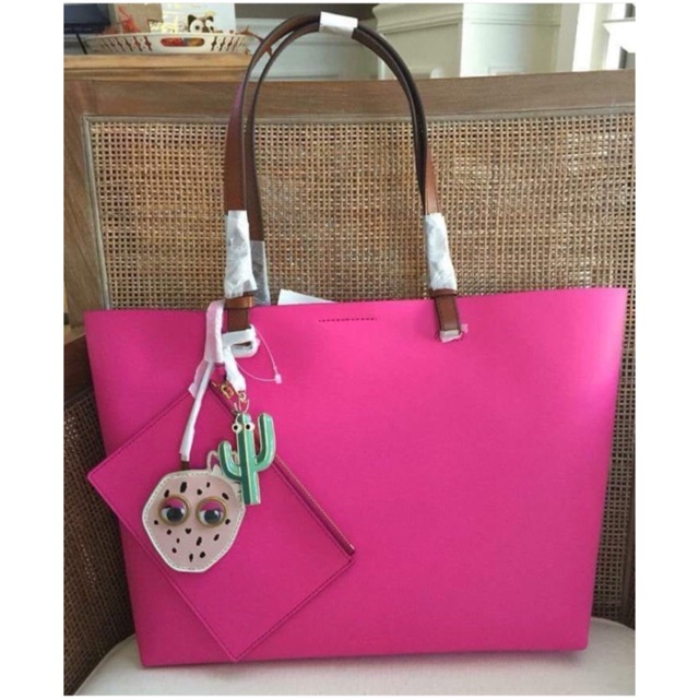 Tas fossil rachelle rachel tote cactus pink original bag