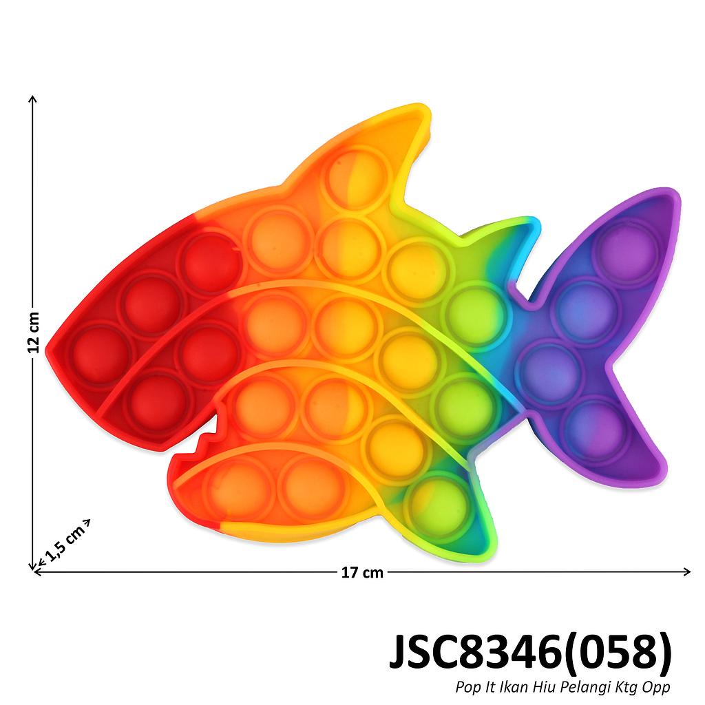 POP IT RAINBOW Mainan Anak Fidget Toys Game Toys-IKAN HIU