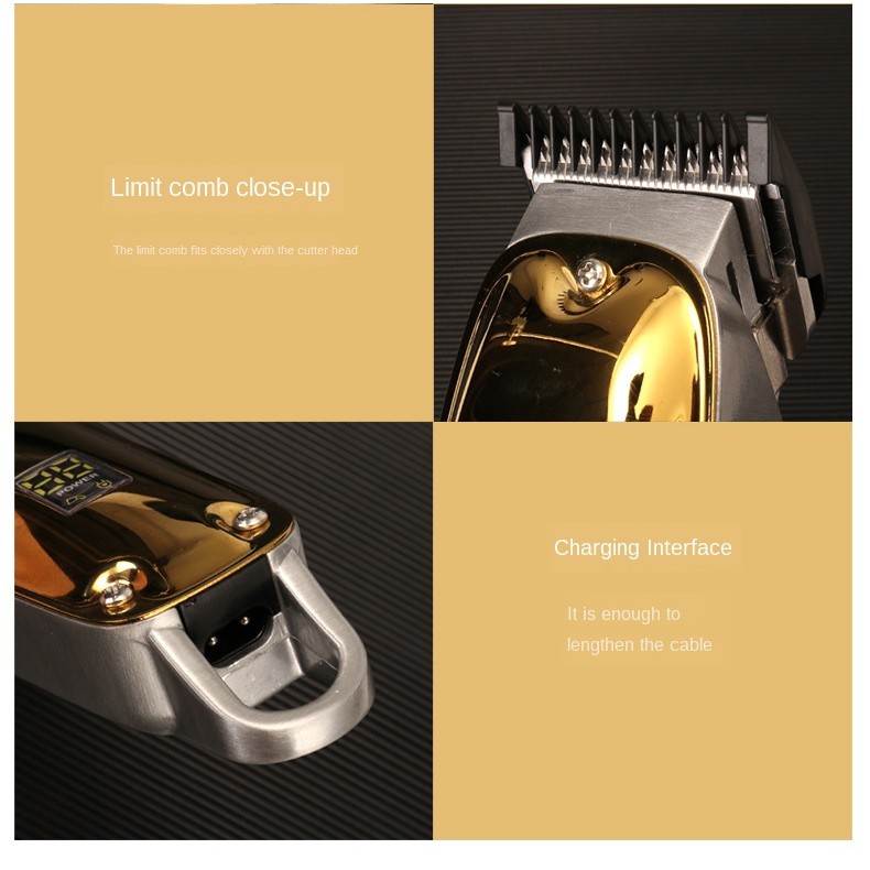 KEMEI KM-1983 PG - Professional Rechargeable Electric Hair Clipper