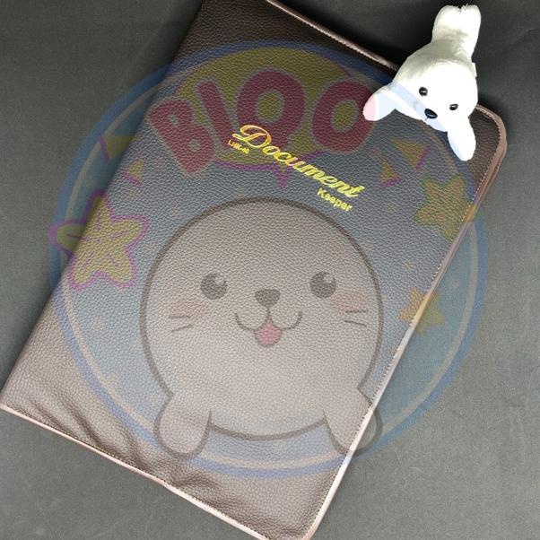 

[DISCOUNT PZM82] Map Dokumen / Document Keeper / Clear Holder Cover Kulit Isi 40 lbr Baru