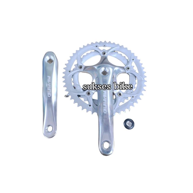 Crank Avand 2speed Silver 42T-52T