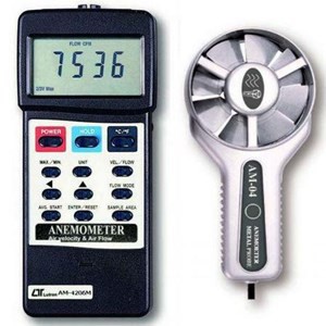 Anemometer Metal Vane, CMM, CFM Lutron AM-4206M