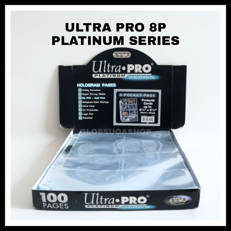ULTRA PRO 8 POCKET CARD PAGE SLEEVE A4 8P KPOP PHOTOCARD BINDER 3 RING ULTRAPRO MURAH