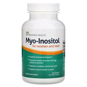 FAIRHAVEN HEALTH MYO-INOSITOL FOR WOMEN AND MEN 120 Capsules
