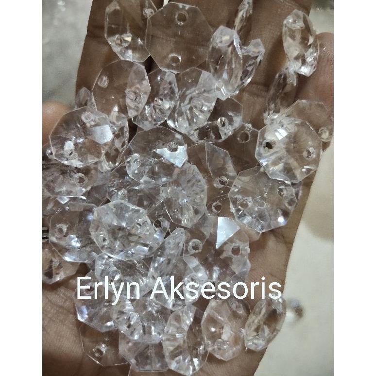 Tirai/Roncean/Kristal Akrilik 14/16/18/20Mm Gratis Ring/Kristal Kiloan Dekorasi