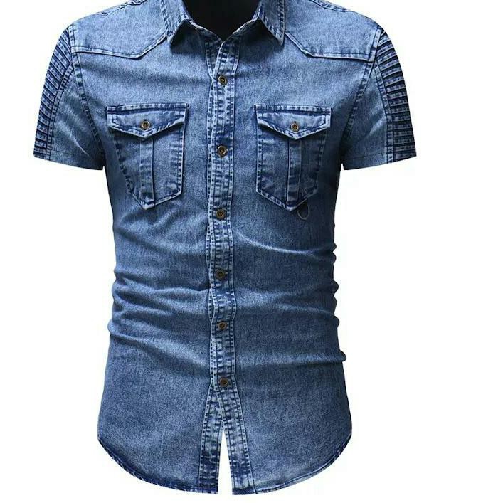 BERKUALITAS TERMURAH GROSIR TAPI SATUAN|| *Termurah*✩ Mz_onlinshop NOR-KEMEJA JEANS PRIA DALTON