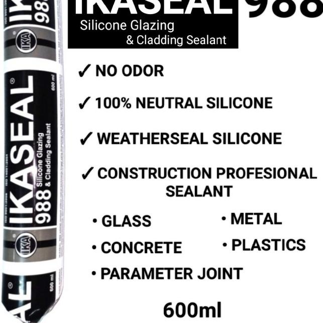 

✰ Lem ACP Sosis Silicone Sealant IKASEAL 988 600ml - STARKY L.GREY ◙