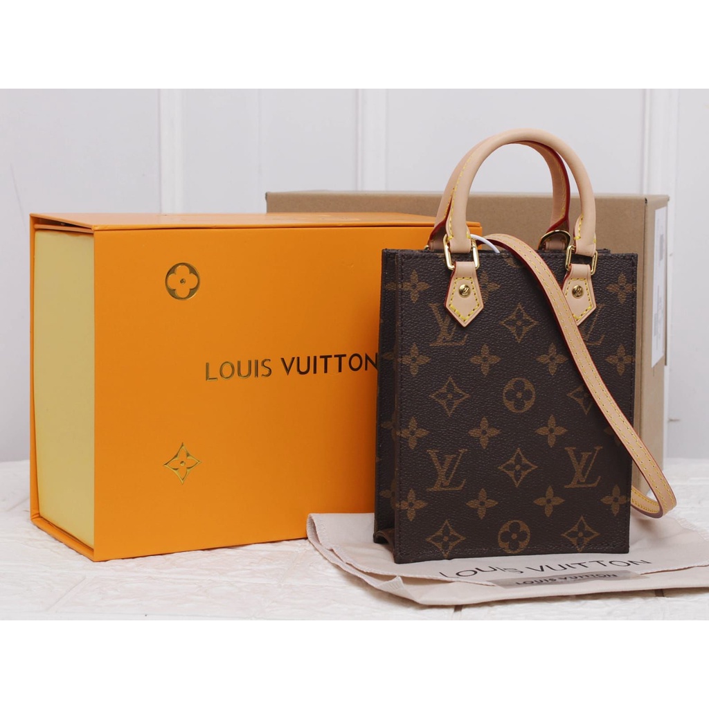 TAS BRANDED IMPORT || Louis Vuitton LV Petite Sac Plat Uk. 13 cm + Box