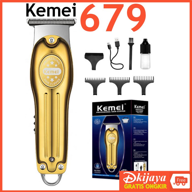 KEMEI 679 Original Alat Cukur Rambut Hair Clipper Detailer Trimmer KM 679 KM679 KM679