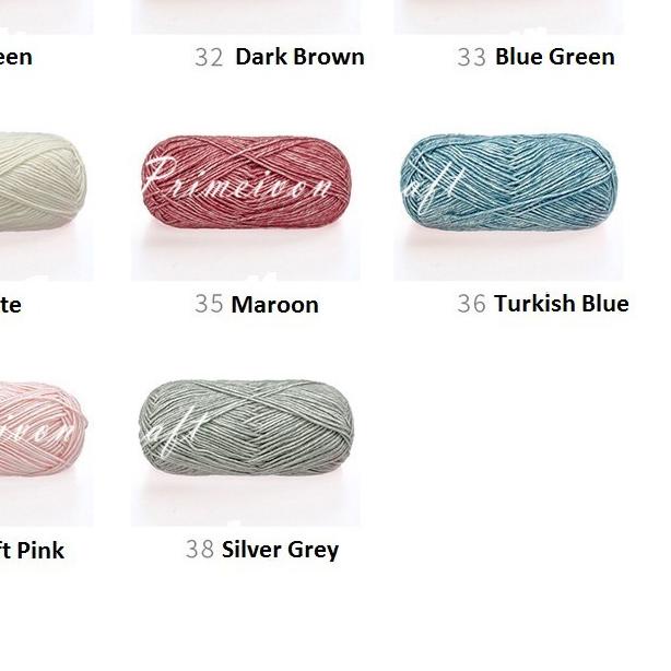 ☟ 21-38 Benang rajut katun semprot wol /benang rajut stonewashed SW1 ♥