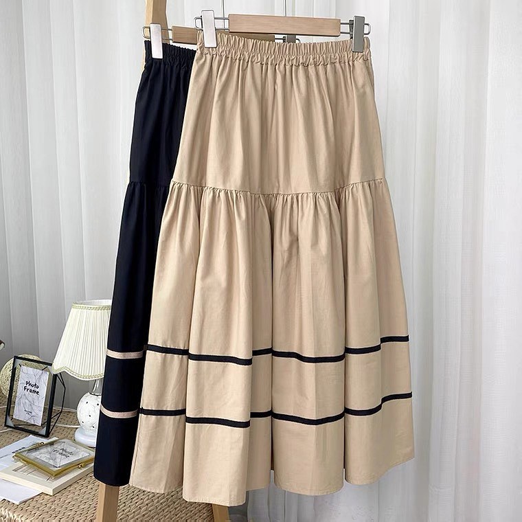 ALIGATA SKIRT - rok murah / skirt cantik /bawahan linen kekinian / earthtone