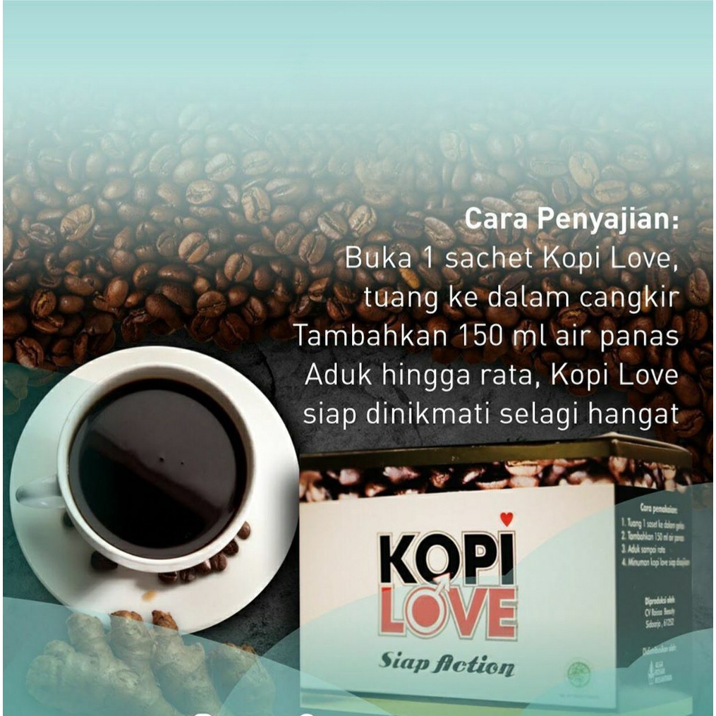 KopiLove Kopi Rempah Kolagen - Kopi Love Herbal Kesehatan - Kopi Hitam