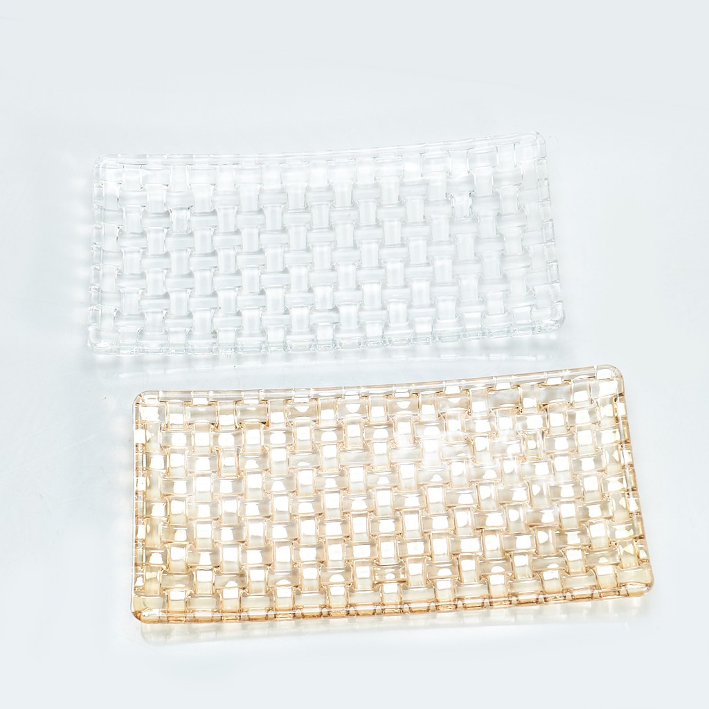 Capodimonte Piring Kaca Persegi Panjang-1