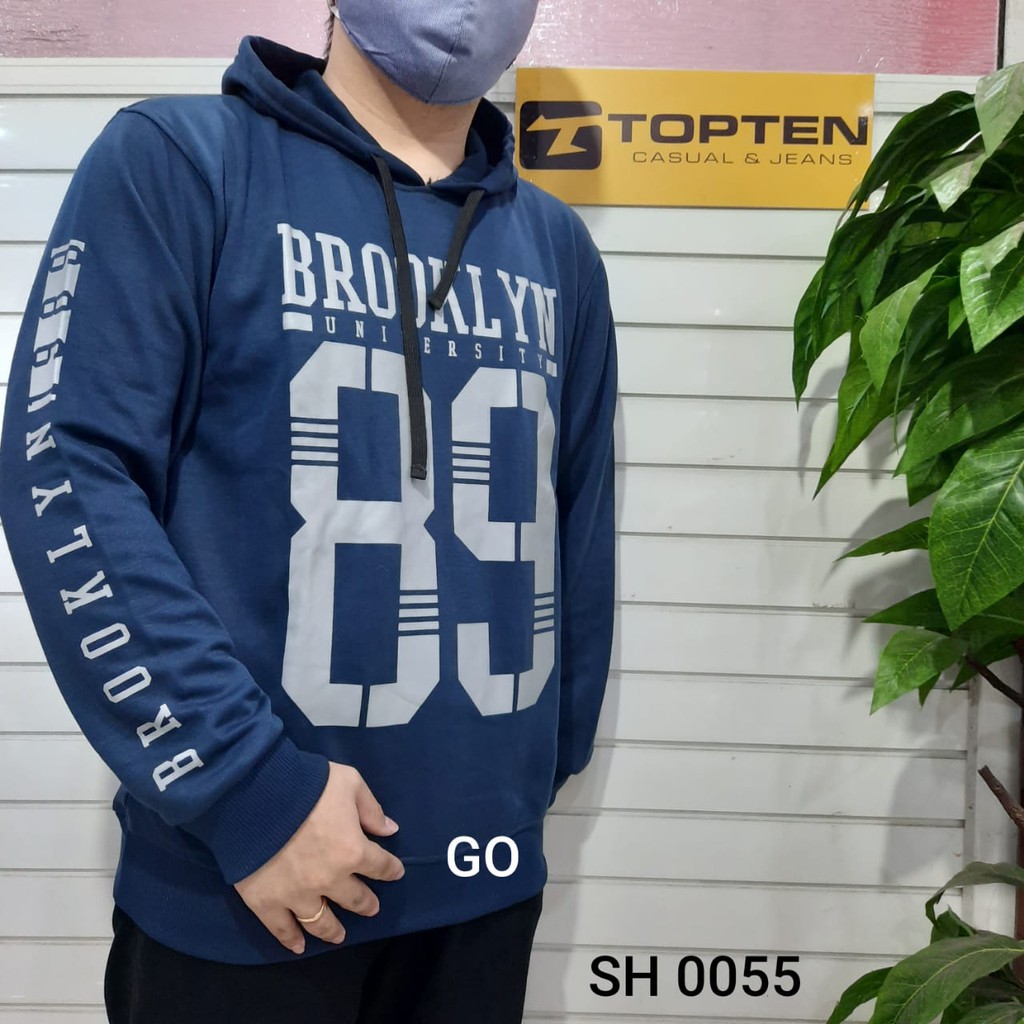 gos TOPTEN SWEATER Pakaian Pria Outerwear Sweater Cardigan Hoodie Jaket Casual Motif Lengan Panjang