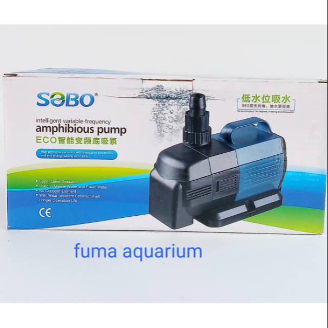 SOBO 4800 BO-4800A Pompa Besar Kolam Waterfall 32 Watt Naik 4,5m Submersible Pump Water Pump Power Head