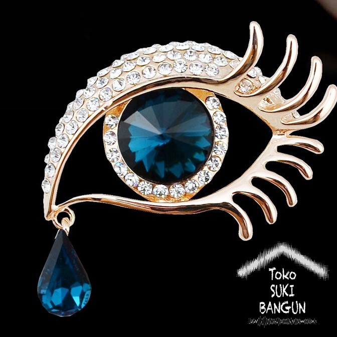 BR-002 Bros Pin Beauty EYES Aksesoris Wanita Fashion Brooch Women