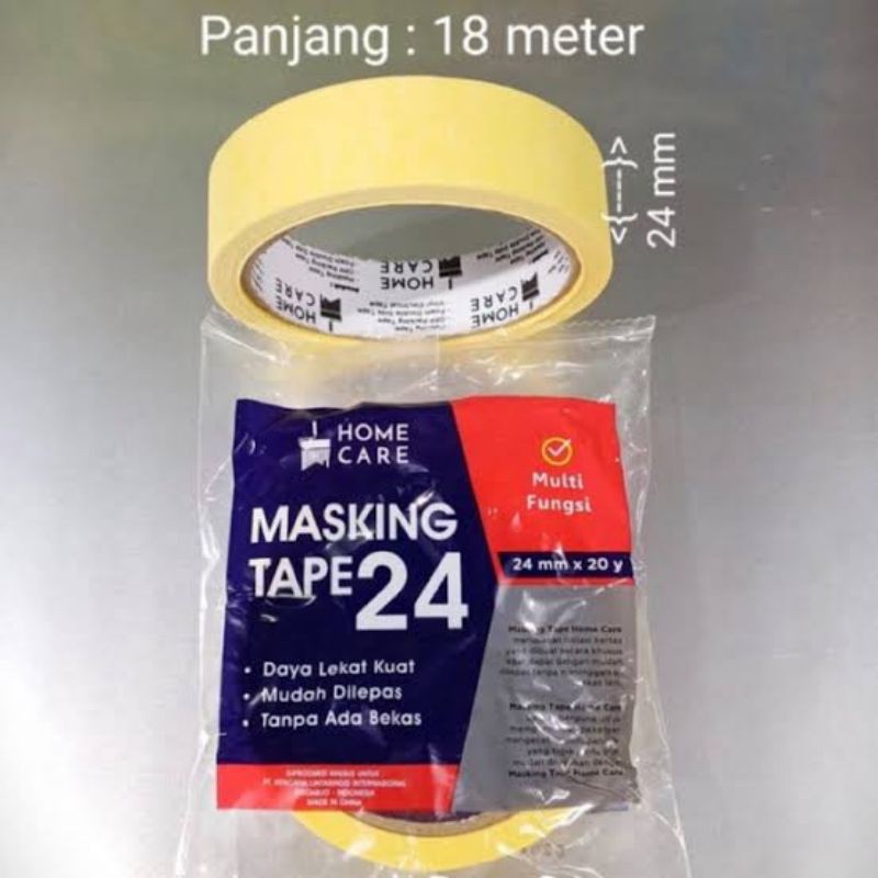 

Masking Tape Home Care, Isolasi Kertas 24mm x 20y