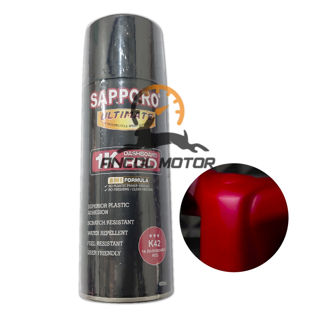 

Spporo ULTIMATE Dasboard RED K41 1K Cat Semprot Aerosol Paint Coat