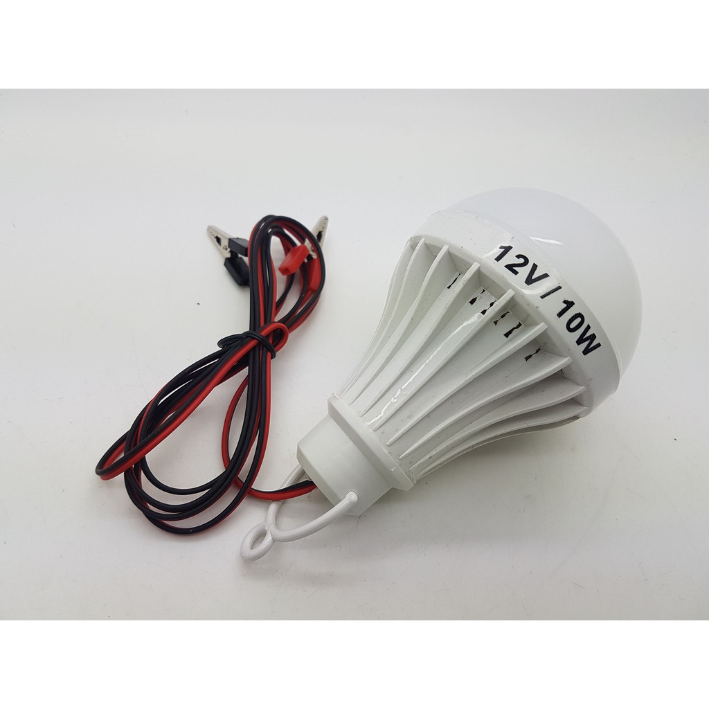 Lampu Led DC 12v MITSUYAMA 10w - Model Lansung Jepit ke Baterai / aki