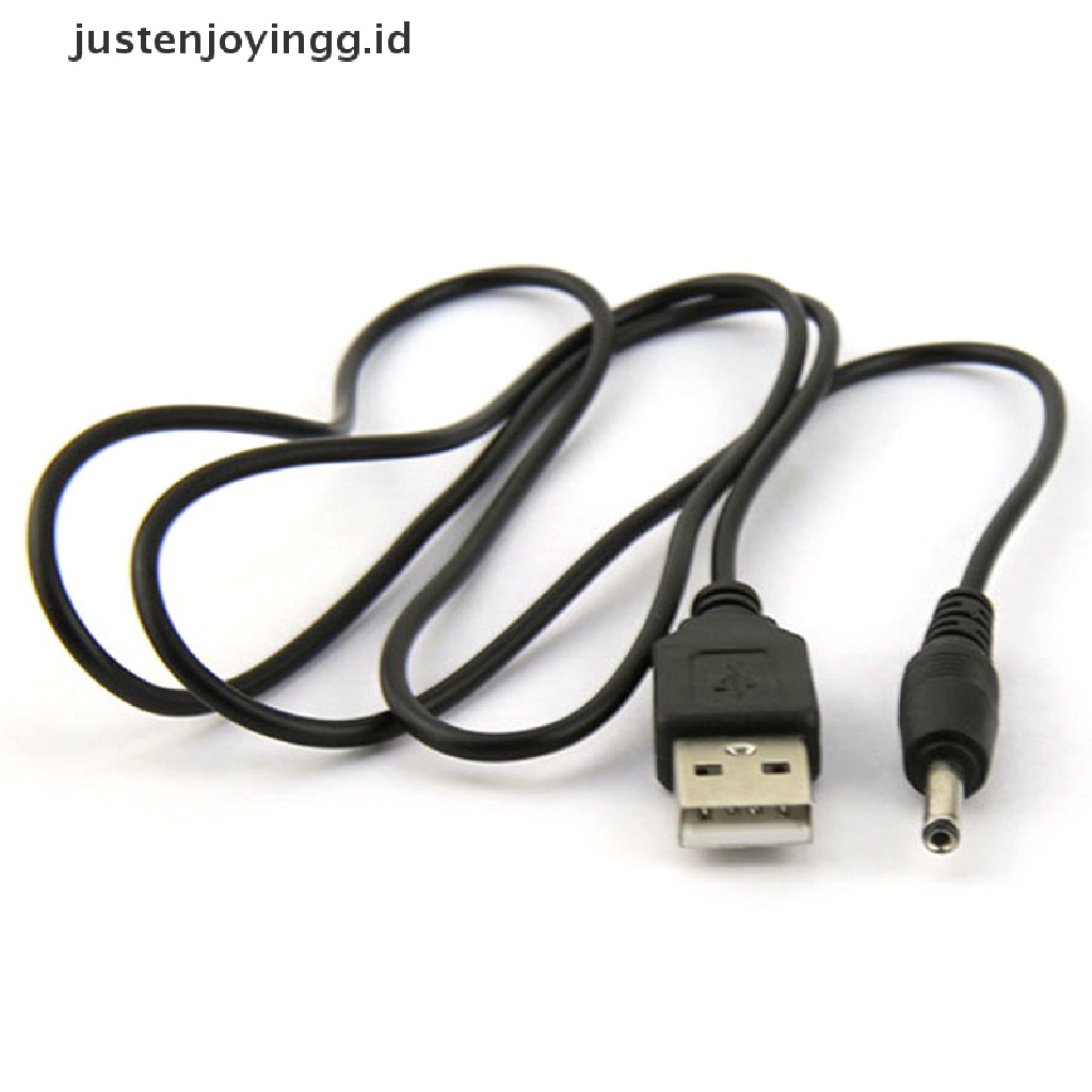 // justenjoyingg.id // USB Port to 2.5 3.5 4.0 5.5mm 5V DC Barrel Jack Power Cable Cord Connector Black ~