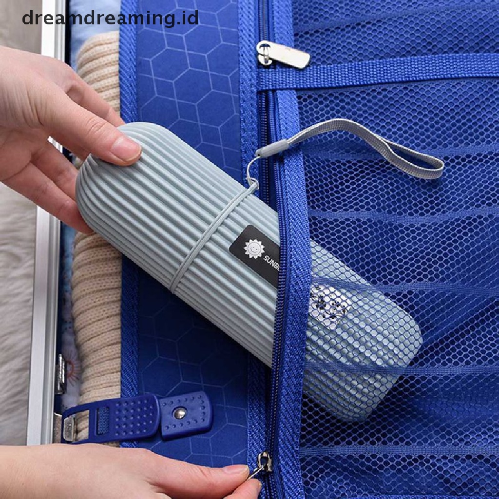 (dreamdreaming.id) Kotak Penyimpanan Pasta Gigi Portable Untuk Travel / Camping